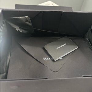 Dolce & Gabbana sunglasses case & Box and cards. Sunglasses not included.